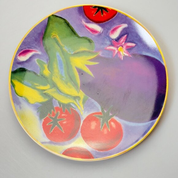 Certified International Provence Linda Montgonery Hand-Painted Set of 4 Plates - Picture 7 of 16